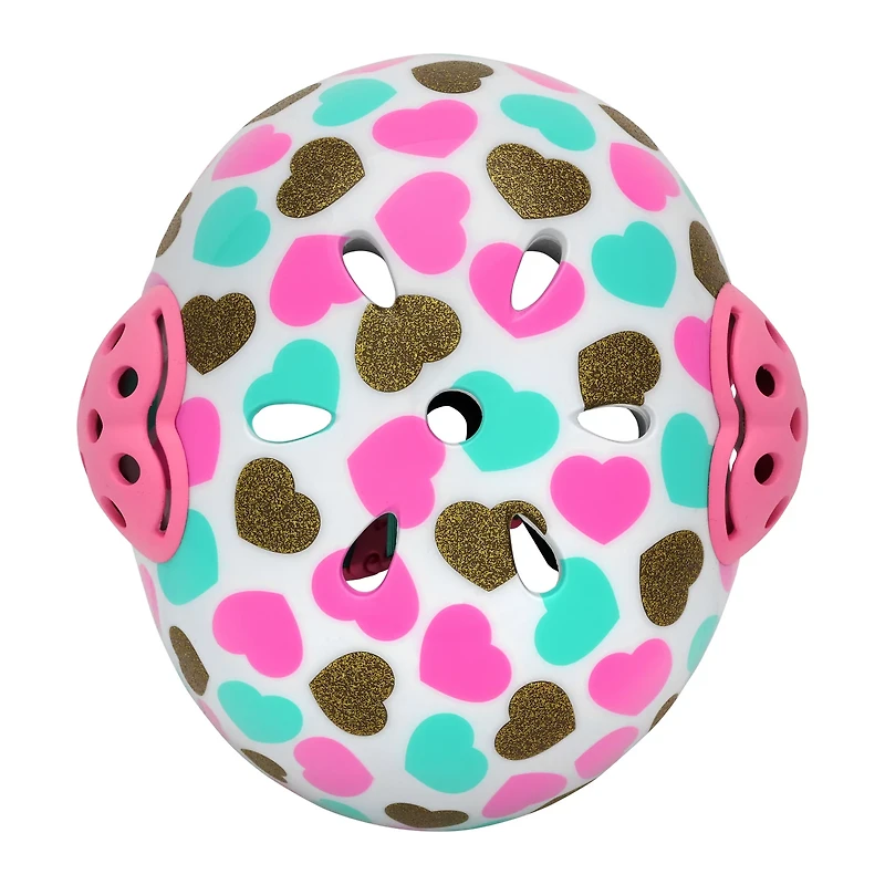Raskullz Girls’ Pink Heart Charms Helmet