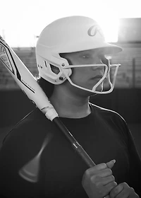 Rawlings Senior Mach Hi-Viz 1-Tone Batting Helmet with Face Guard