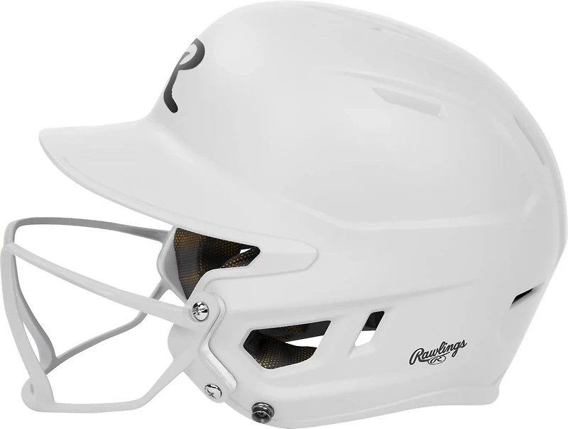 Rawlings Senior Mach Hi-Viz 1-Tone Batting Helmet with Face Guard