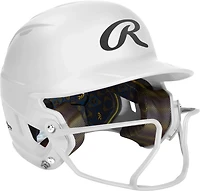 Rawlings Senior Mach Hi-Viz 1-Tone Batting Helmet with Face Guard