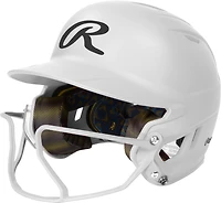 Rawlings Senior Mach Hi-Viz 1-Tone Batting Helmet with Face Guard