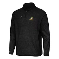 Antigua Heather Oregon Ducks Certain Quarter-Zip Tri-Blend Sweatshirt