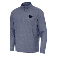 Antigua Heather Penn State Nittany Lions Subtle Quarter-Zip Sweatshirt