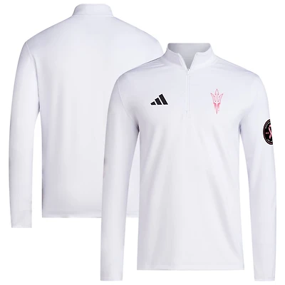 adidas Arizona State Sun Devils Wear Pink Quarter-Zip Pullover