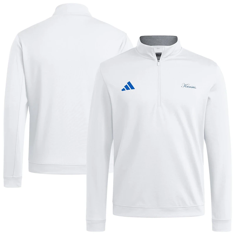 adidas Kansas Jayhawks Elevated Quarter-Zip Jacket