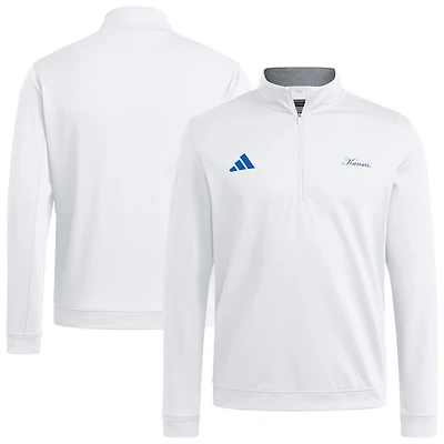 adidas Kansas Jayhawks Elevated Quarter-Zip Jacket