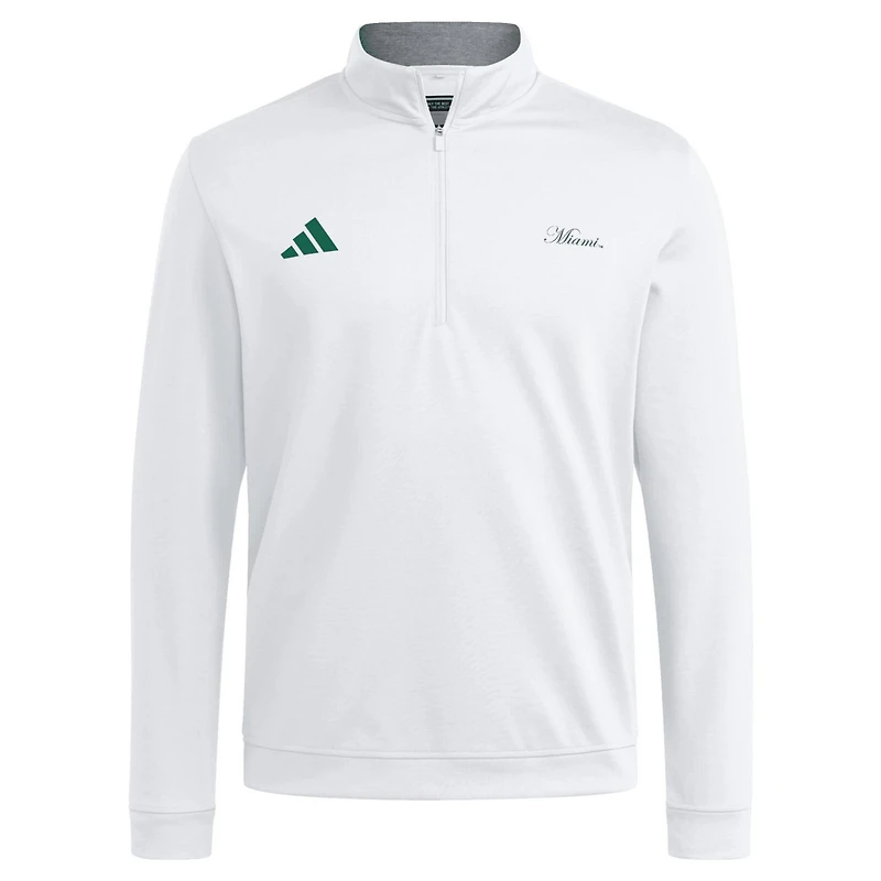 adidas Miami Hurricanes Elevated Quarter-Zip Jacket