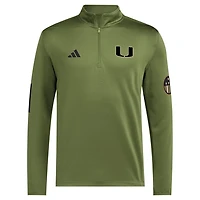 adidas Miami Hurricanes Half-Zip Golf Jacket