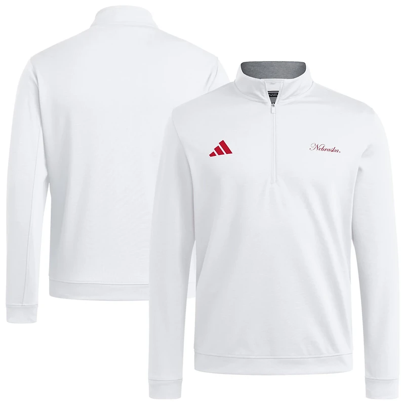 adidas Nebraska Huskers Elevated Quarter-Zip Jacket