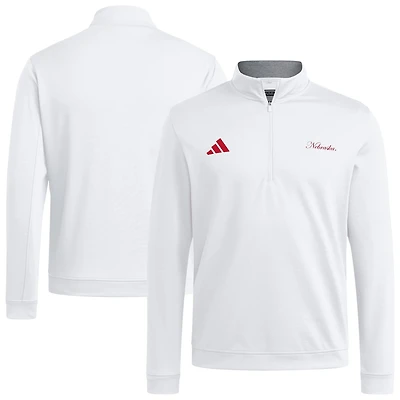 adidas Nebraska Huskers Elevated Quarter-Zip Jacket