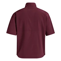 adidas Texas AM Aggies Woven Quarter-Zip Short Sleeve Pullover