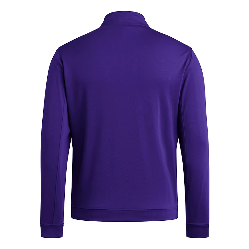adidas Washington Huskies Elevated Tri-Blend Quarter-Zip Pullover