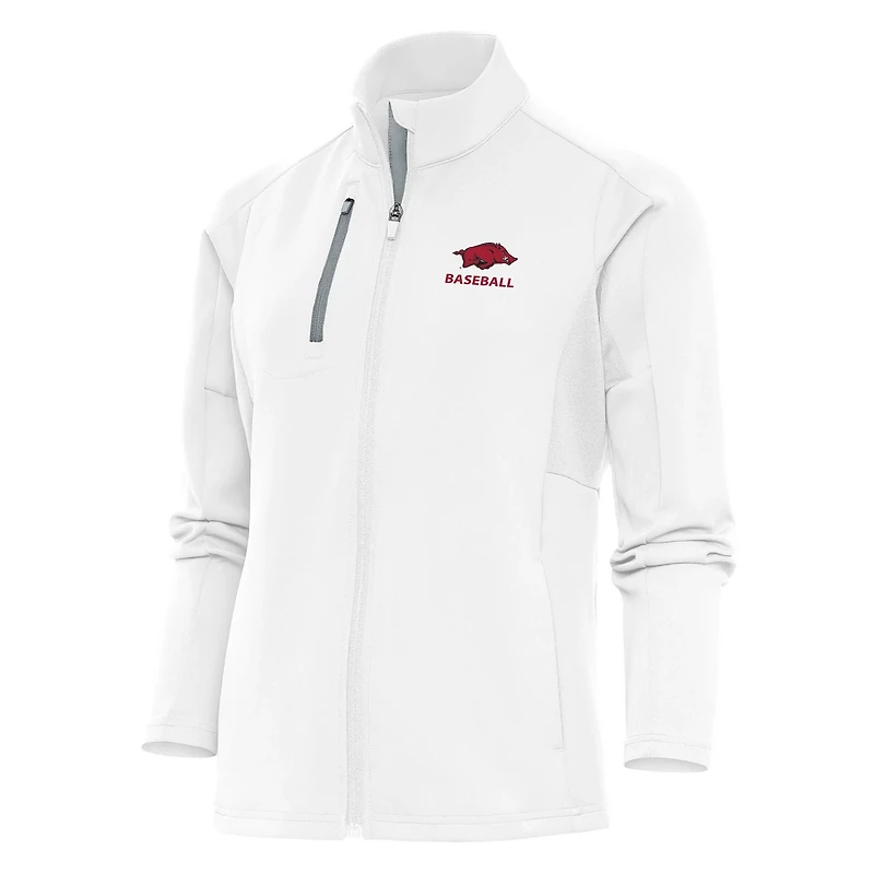 Antigua Arkansas Razorbacks Baseball Generation Full-Zip Jacket