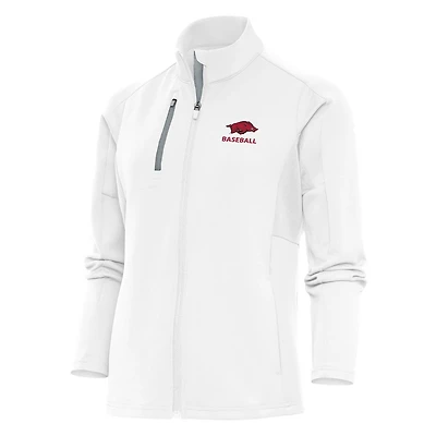 Antigua Arkansas Razorbacks Baseball Generation Full-Zip Jacket