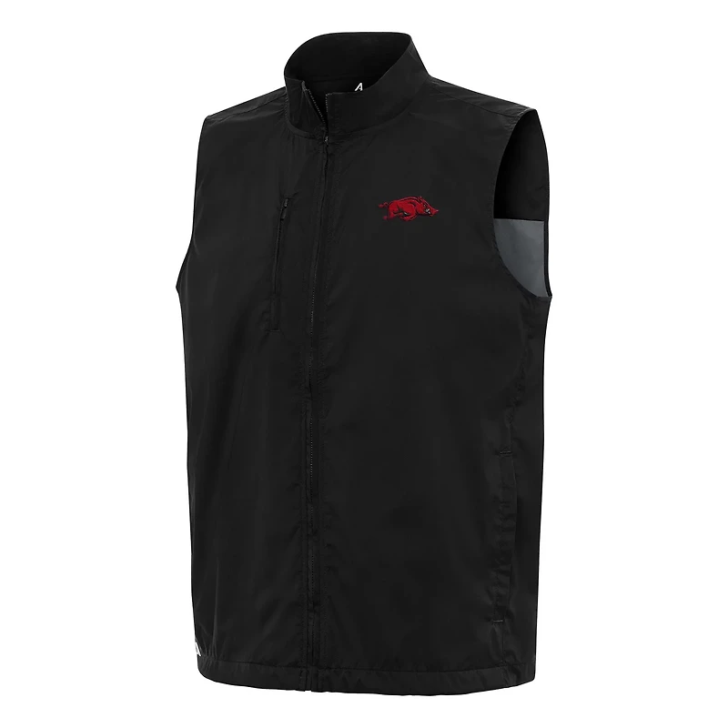 Antigua Arkansas Razorbacks Brisk Full-Zip Vest