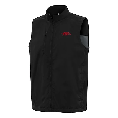 Antigua Arkansas Razorbacks Brisk Full-Zip Vest