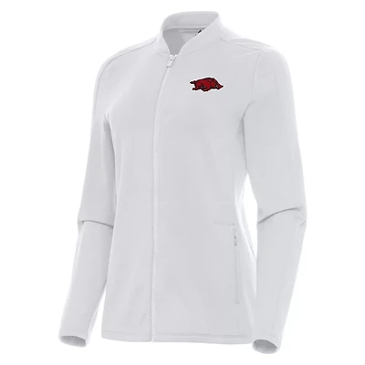 Antigua Arkansas Razorbacks Continual Full-Zip Jacket