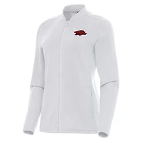 Antigua Arkansas Razorbacks Continual Full-Zip Jacket
