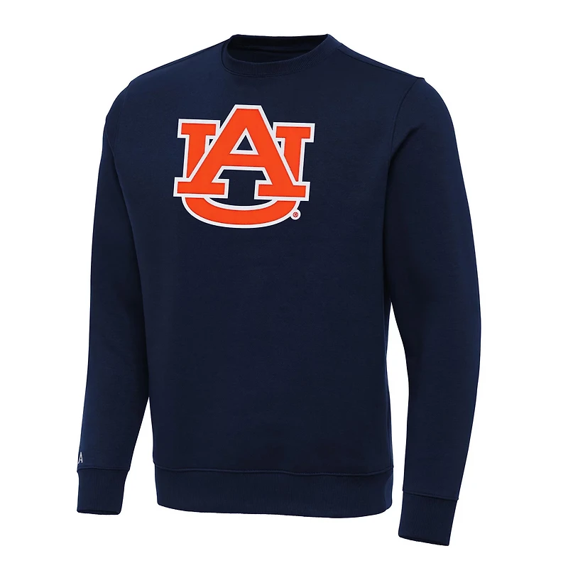 Antigua Auburn Tigers Big  Tall Victory Crewneck Pullover Sweatshirt