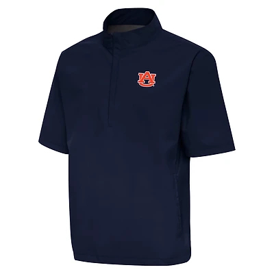Antigua Auburn Tigers Brisk Quarter-Zip Windbreaker