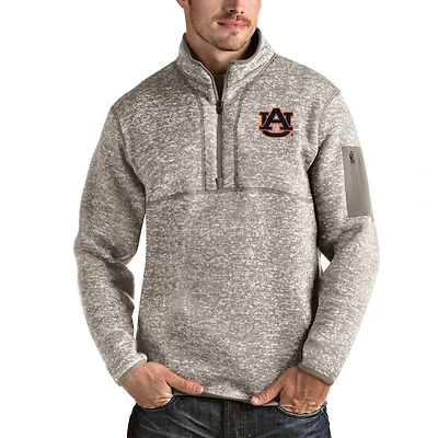 Antigua Auburn Tigers Fortune Half-Zip Pullover Jacket