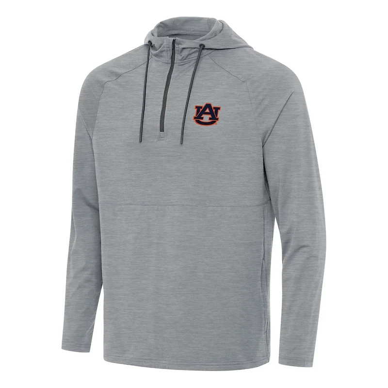 Antigua Auburn Tigers Spikes Quarter-Zip Hoodie