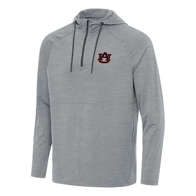 Antigua Auburn Tigers Spikes Quarter-Zip Hoodie