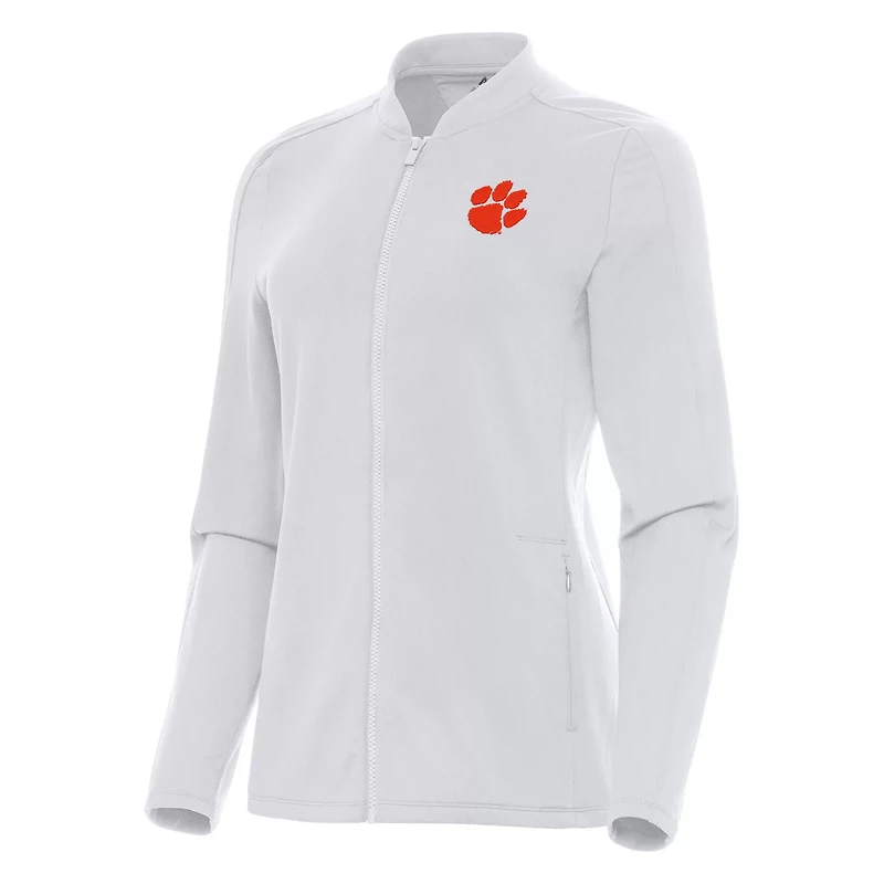 Antigua Clemson Tigers Continual Full-Zip Jacket