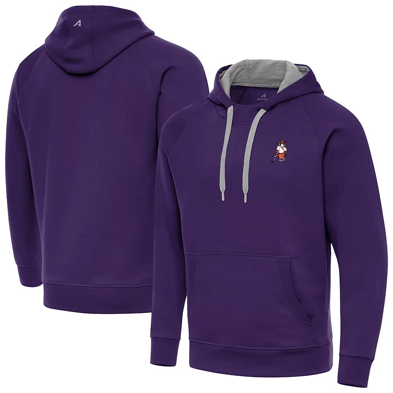 Antigua Clemson Tigers Golfer Victory Raglan Pullover Hoodie