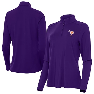 Antigua Clemson Tigers Palmetto Series Intent Quarter-Zip Pullover