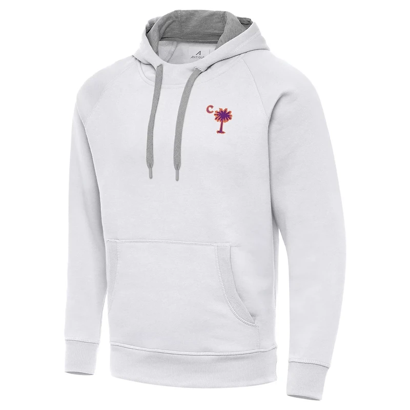 Antigua Clemson Tigers Palmetto Series Victory Pullover Hoodie