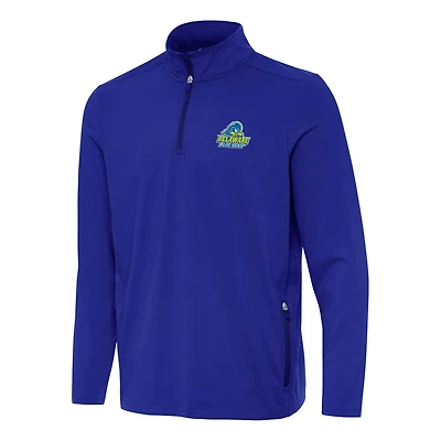 Antigua Delaware Fightin' Blue Hens Perilous Quarter-Zip Sweatshirt