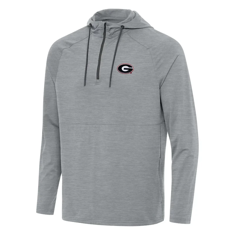 Antigua Georgia Bulldogs Spikes Quarter-Zip Hoodie