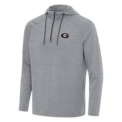 Antigua Georgia Bulldogs Spikes Quarter-Zip Hoodie