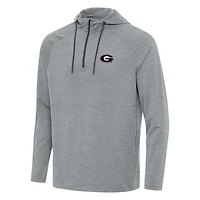 Antigua Georgia Bulldogs Spikes Quarter-Zip Hoodie