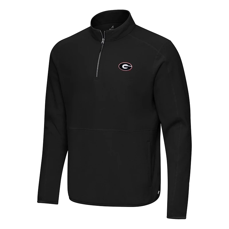 Antigua Georgia Bulldogs Step Up Quarter-Zip Pullover