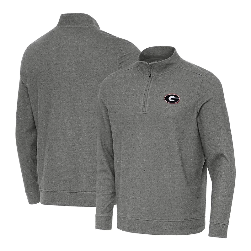 Antigua Georgia Bulldogs Subtle Quarter-Zip Top