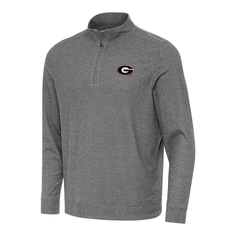 Antigua Georgia Bulldogs Subtle Quarter-Zip Top