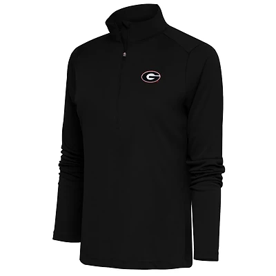 Antigua Georgia Bulldogs Tribute Half-Zip Pullover Top