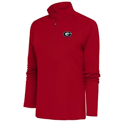 Antigua Georgia Bulldogs Tribute Half-Zip Pullover Top