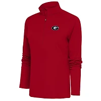 Antigua Georgia Bulldogs Tribute Half-Zip Pullover Top