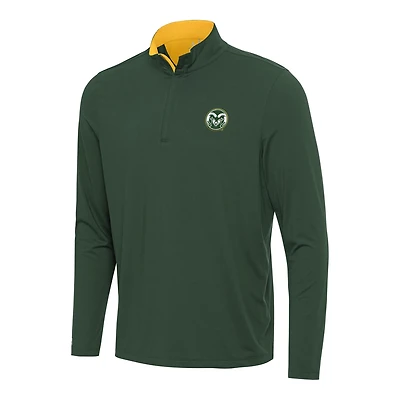 Antigua Gold Colorado State Rams Content Quarter-Zip Pullover Top
