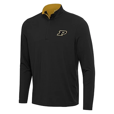Antigua Gold Purdue Boilermakers Content Quarter-Zip Pullover Top