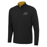 Antigua Gold Purdue Boilermakers Content Quarter-Zip Pullover Top