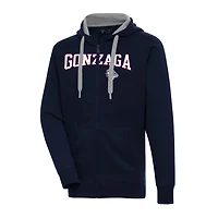 Antigua Gonzaga Bulldogs Big  Tall Victory Raglan Full-Zip Hoodie Jacket