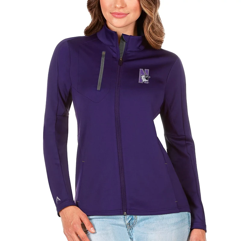 Antigua Graphite Northwestern Wildcats Generation Full-Zip Jacket