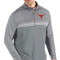 Antigua Gray Texas Longhorns Pace Quarter-Zip Pullover Jacket