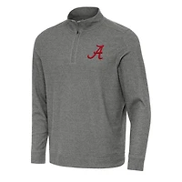 Antigua Heather Alabama Crimson Tide Subtle Quarter-Zip Sweatshirt