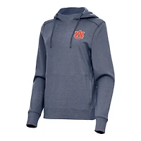 Antigua Heather Auburn Tigers Justice Pullover Hoodie
