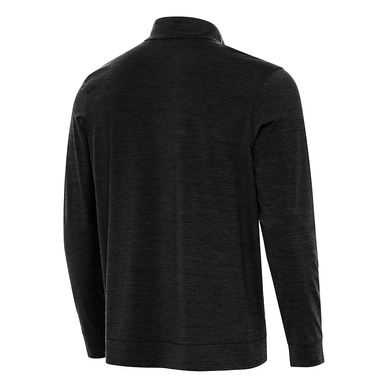 Antigua Heather Clemson Tigers Golfer Bright Quarter-Zip Top